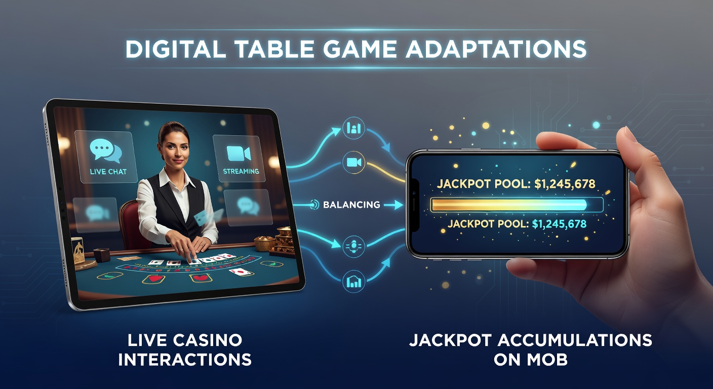 Mobile Schnittstellen für Live-Tischspiele mit integrierten Jackpot-Anzeigen
